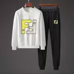 fendi tracksuit set ensemble de survetement regular fit round neck fn1873